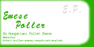 emese poller business card